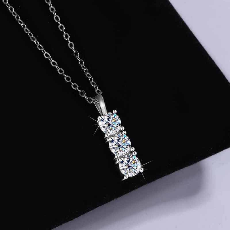 Silver Moissanite Chain
